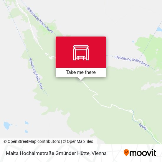 Malta Hochalmstraße Gmünder Hütte map