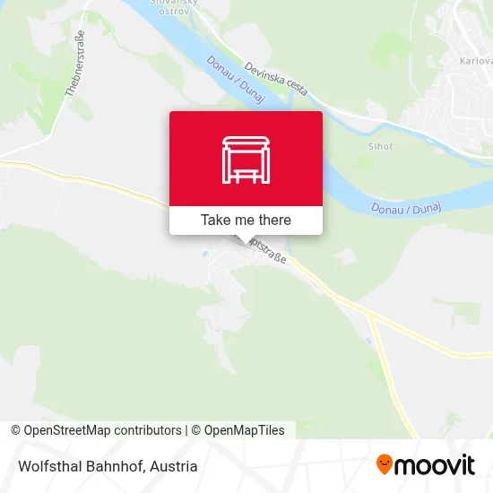 Wolfsthal Bahnhof map
