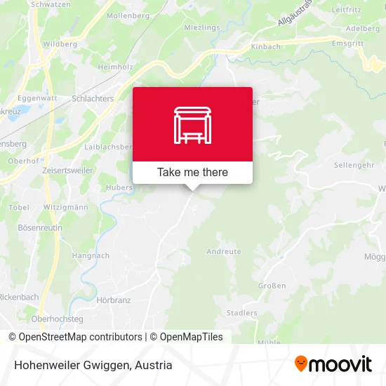 Hohenweiler Gwiggen map