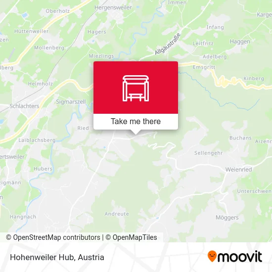 Hohenweiler Hub map