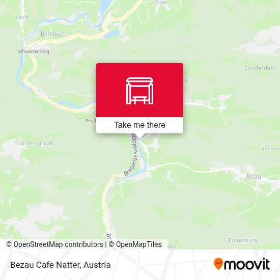 Bezau Cafe Natter map