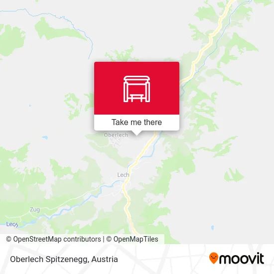 Oberlech Spitzenegg map