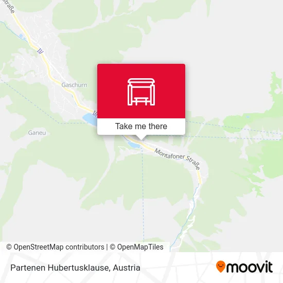 Partenen Hubertusklause map