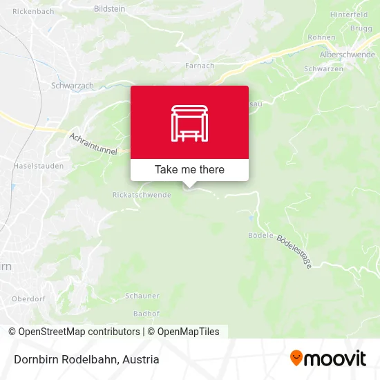Dornbirn Rodelbahn map