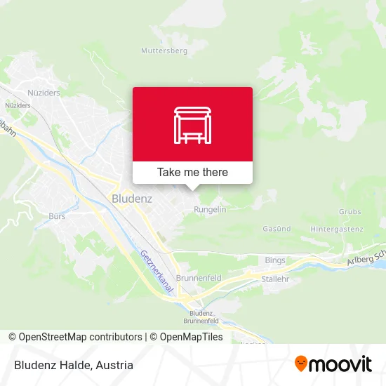 Bludenz Halde map