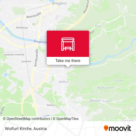 Wolfurt Kirche map