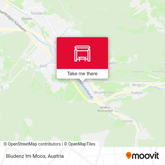 Bludenz Im Moos map