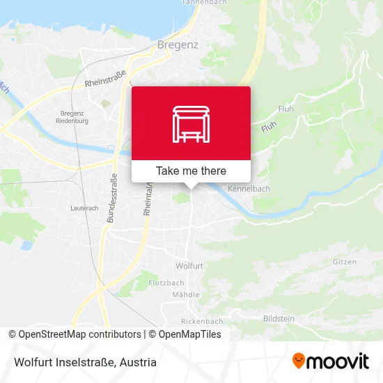 Wolfurt Inselstraße map