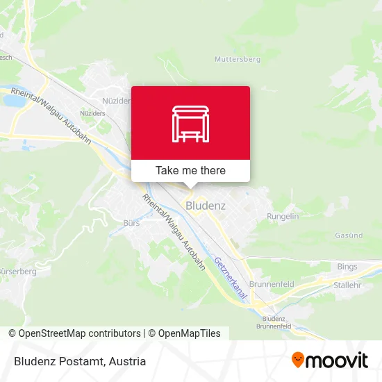 Bludenz Postamt map