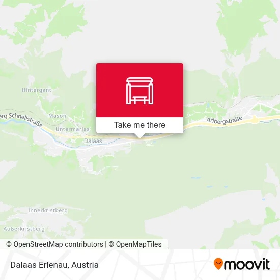 Dalaas Erlenau map