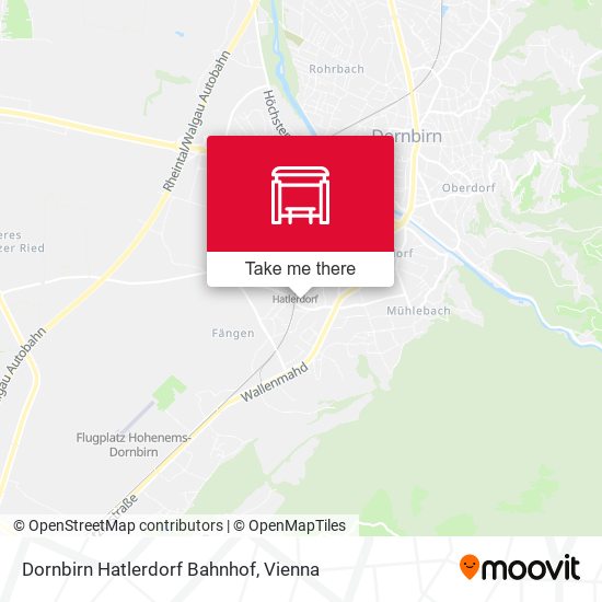 Dornbirn Hatlerdorf Bahnhof map