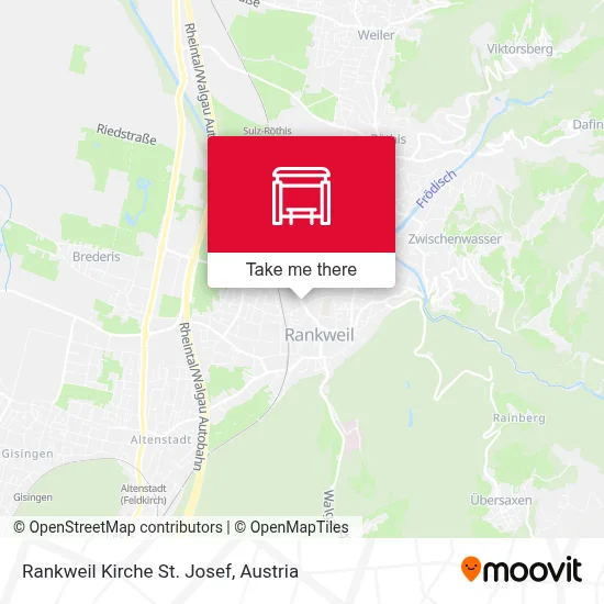 Rankweil Kirche St. Josef map