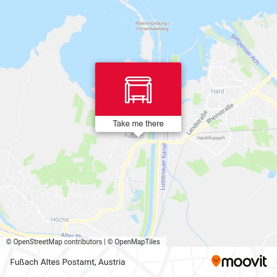 Fußach Altes Postamt map