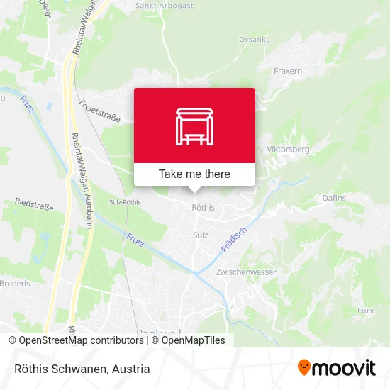 Röthis Schwanen map