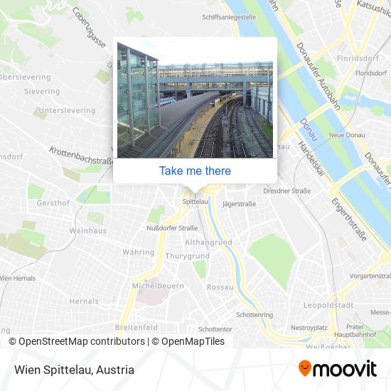 Wien Spittelau map