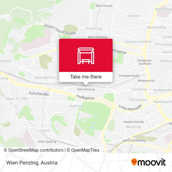 Wien Penzing map