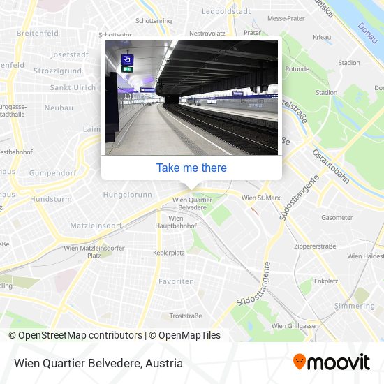 Wien Quartier Belvedere map