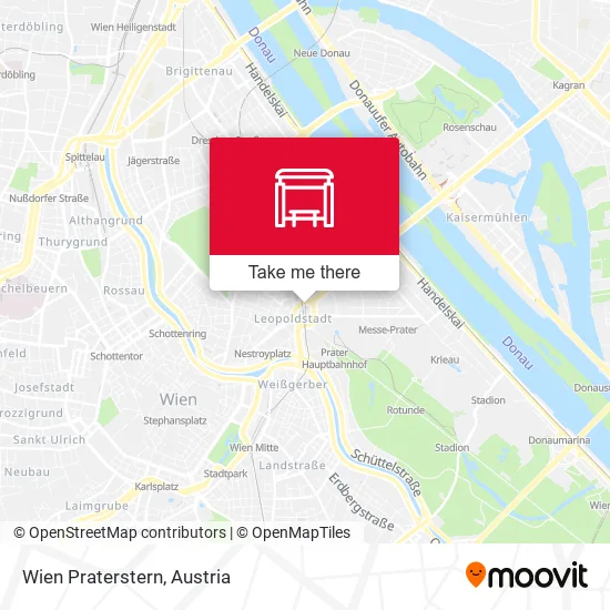 Wien Praterstern map