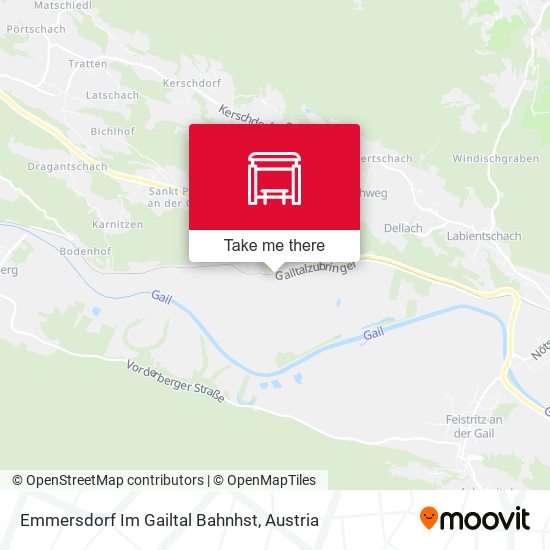 Emmersdorf Im Gailtal Bahnhst map
