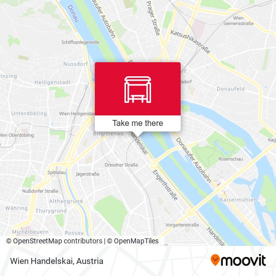 Wien Handelskai map