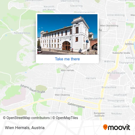 Wien Hernals map