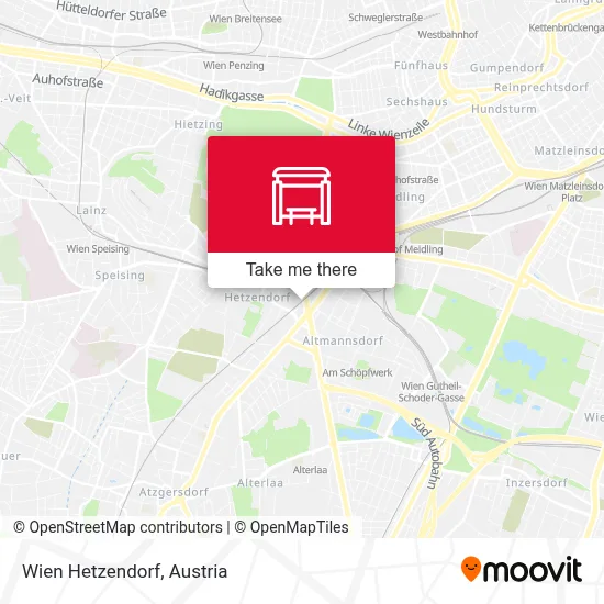 Wien Hetzendorf map