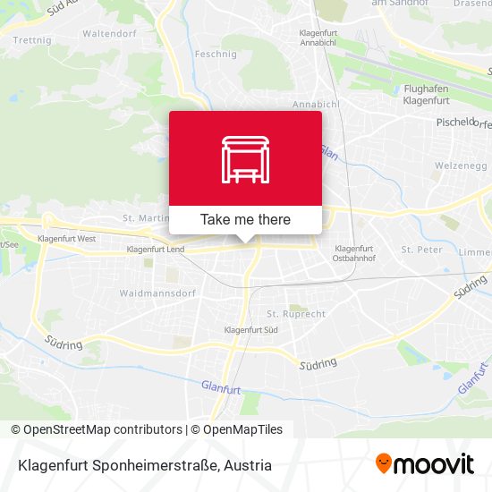 Klagenfurt Sponheimerstraße map