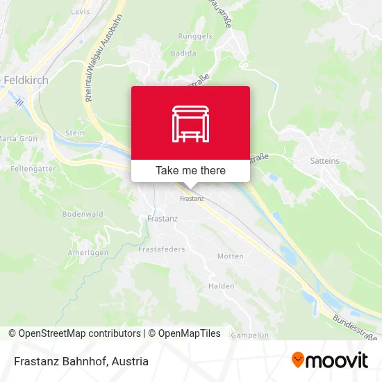 Frastanz Bahnhof map