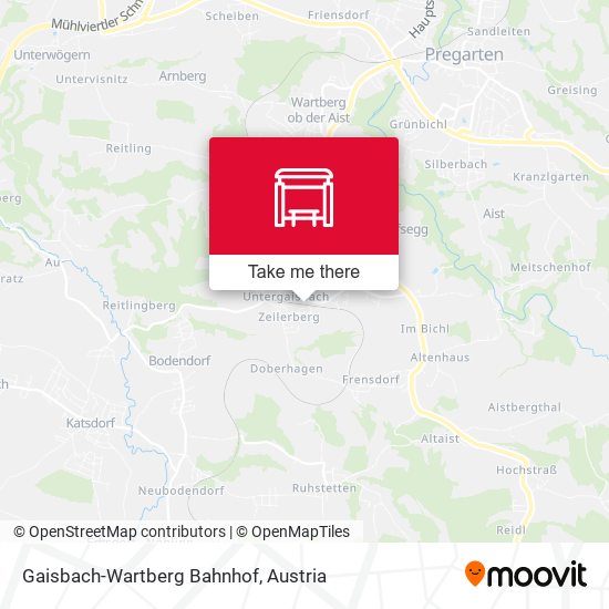 Gaisbach-Wartberg Bahnhof map