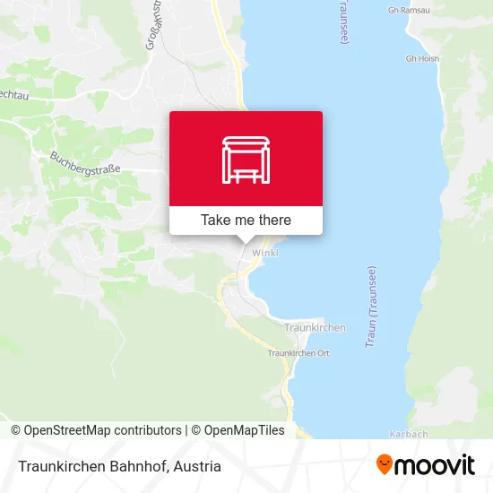 Traunkirchen Bahnhof map