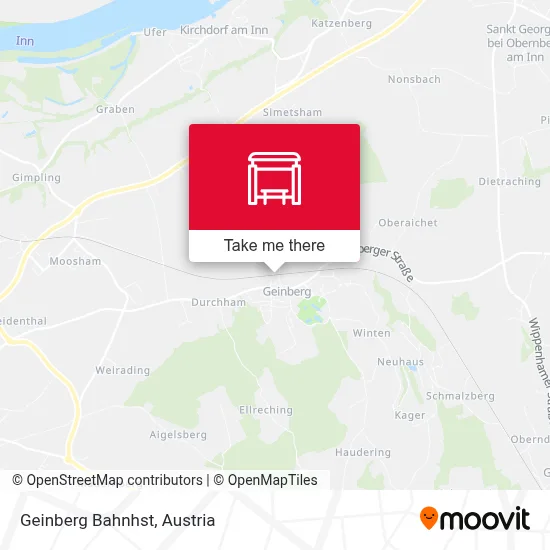 Geinberg Bahnhst map