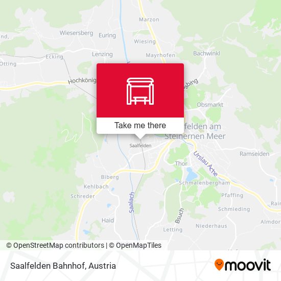 Saalfelden Bahnhof map