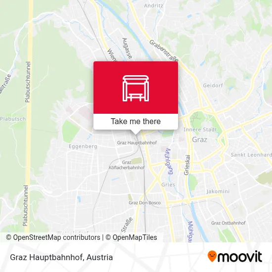 Graz Hauptbahnhof map