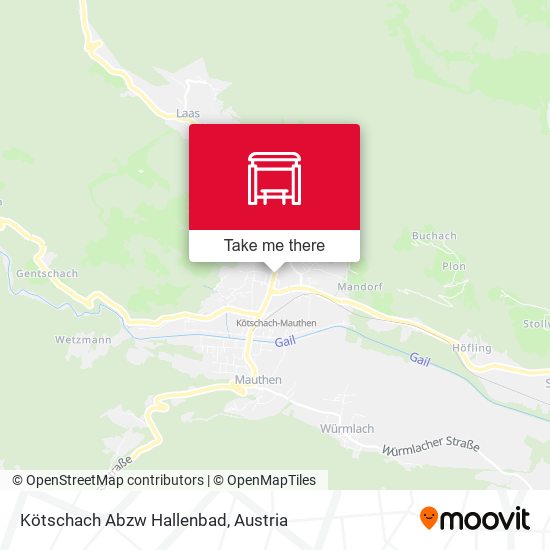 Kötschach Abzw Hallenbad map