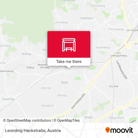 Leonding Hackstraße map
