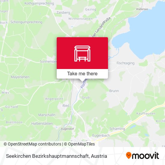 Seekirchen Bezirkshauptmannschaft map