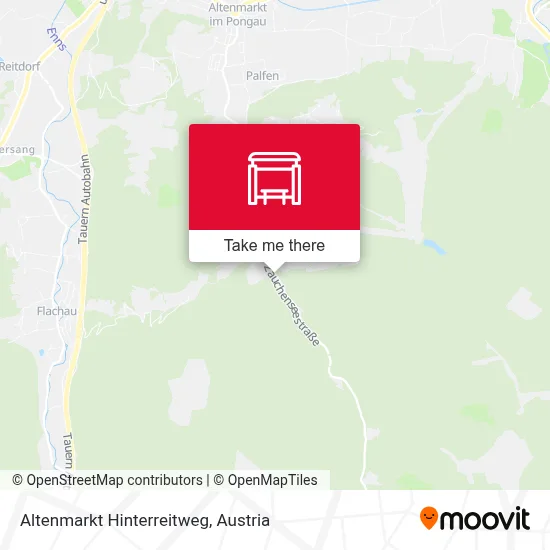 Altenmarkt Hinterreitweg map