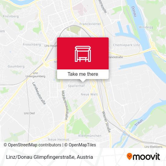 Linz/Donau Glimpfingerstraße map