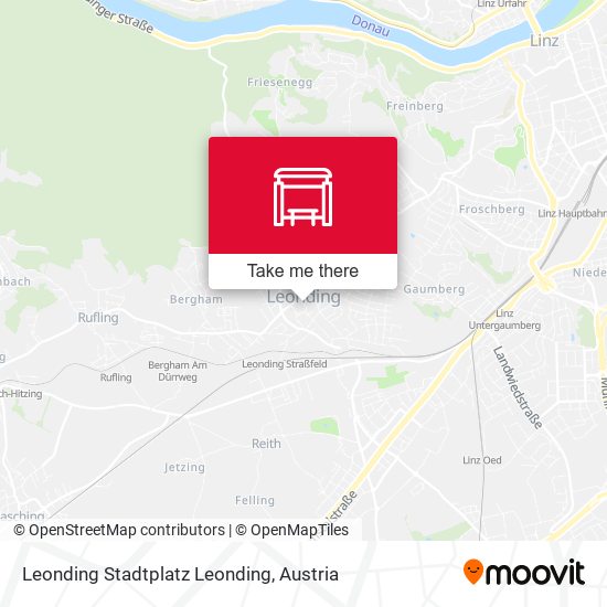 Leonding Stadtplatz Leonding map