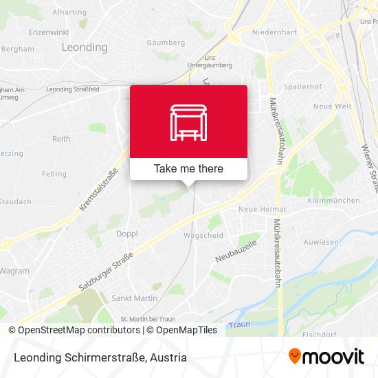 Leonding Schirmerstraße map