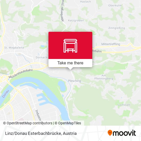 Linz/Donau Esterbachbrücke map