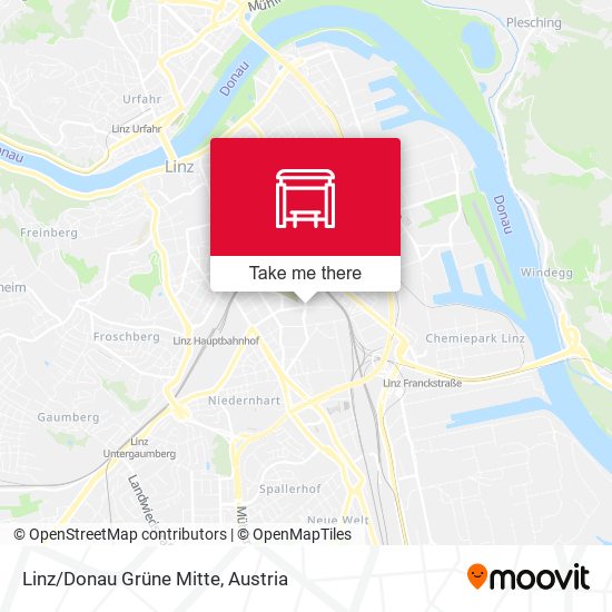 Linz/Donau Grüne Mitte map
