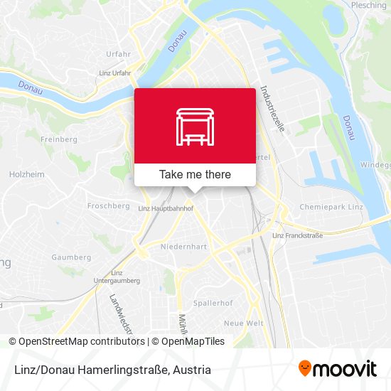 Linz/Donau Hamerlingstraße map