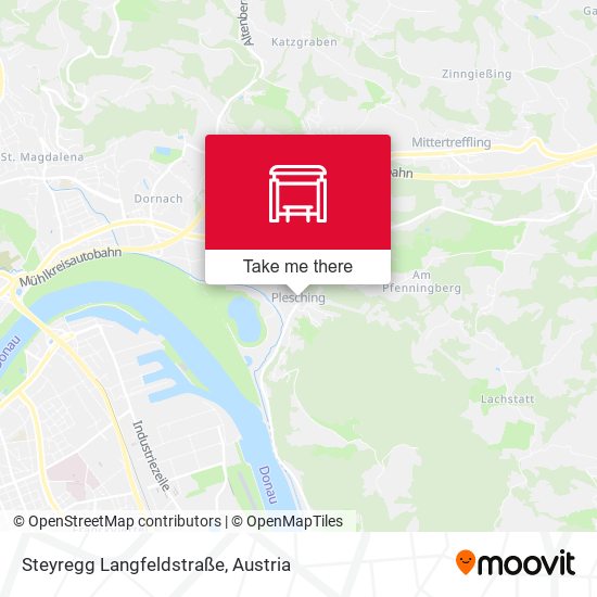 Steyregg Langfeldstraße map