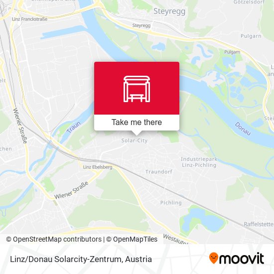 Linz/Donau Solarcity-Zentrum map