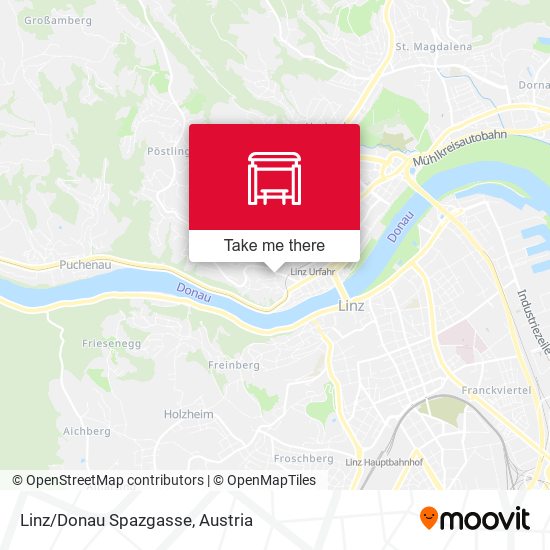 Linz/Donau Spazgasse map