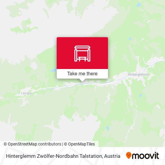 Hinterglemm Zwölfer-Nordbahn Talstation map