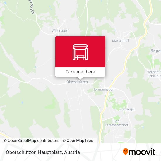 Oberschützen Hauptplatz map