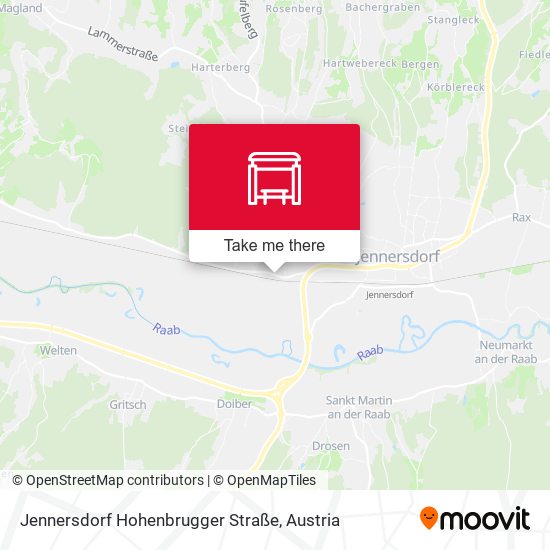 Jennersdorf Hohenbrugger Straße map