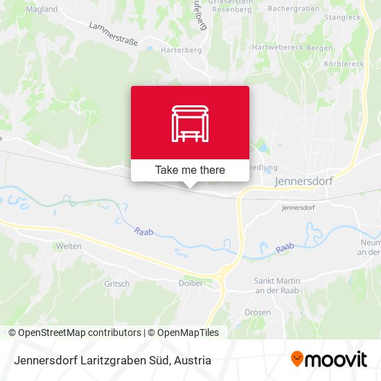 Jennersdorf Laritzgraben Süd map